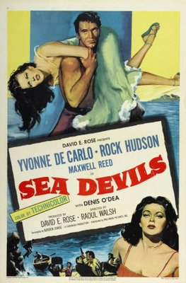Sea Devils movie poster (1953) metal framed poster