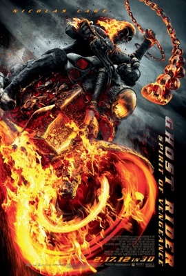 Ghost Rider: Spirit of Vengeance movie poster (2012) wood print