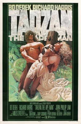 Tarzan, the Ape Man movie poster (1981) wooden framed poster