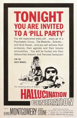 Hallucination Generation movie poster (1966) metal framed poster