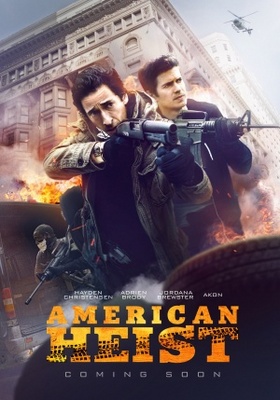 American Heist movie poster (2014) wood print