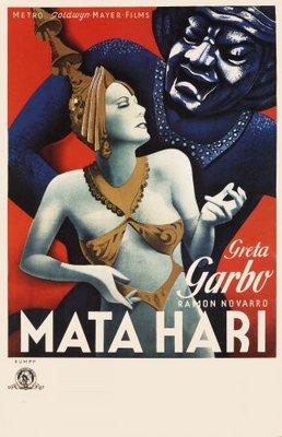 Mata Hari movie poster (1931) wood print