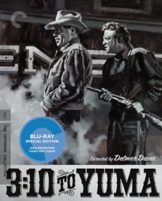 3:10 to Yuma movie poster (1957) wood print