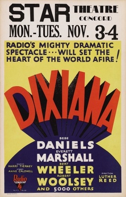 Dixiana movie poster (1930) wooden framed poster