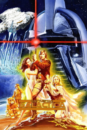 Battlestar Galactica movie poster (1978) poster with hanger