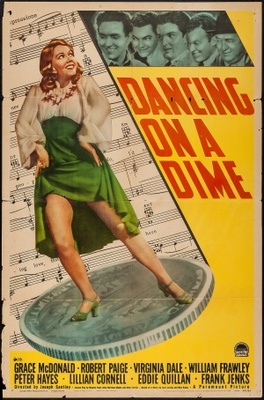 Dancing on a Dime movie poster (1940) canvas poster