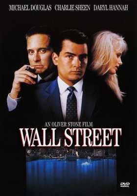 Wall Street movie poster (1987) wood print