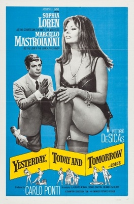 Ieri, oggi, domani movie poster (1963) metal framed poster