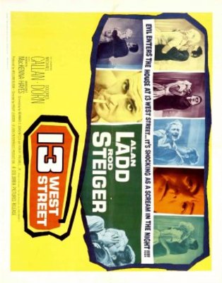 13 West Street movie poster (1962) canvas poster