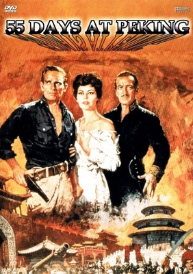 55 Days at Peking movie poster (1963) metal framed poster