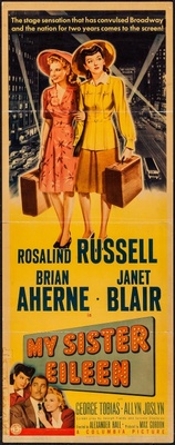 My Sister Eileen movie poster (1942) metal framed poster
