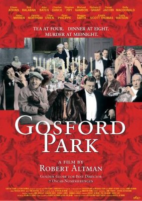 Gosford Park movie poster (2001) canvas poster