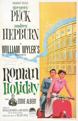 Roman Holiday movie poster (1953) wooden framed poster