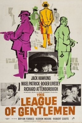 The League of Gentlemen movie poster (1960) wood print