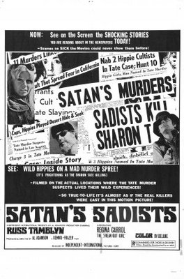 Satan's Sadists movie poster (1969) canvas poster