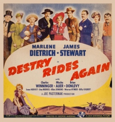 Destry Rides Again movie poster (1939) metal framed poster