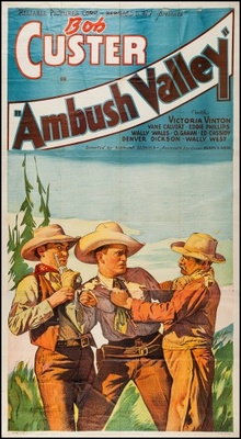 Ambush Valley movie poster (1936) poster with hanger