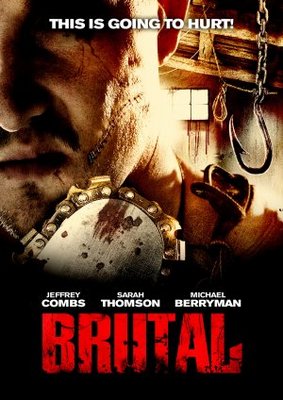 Brutal movie poster (2007) wooden framed poster