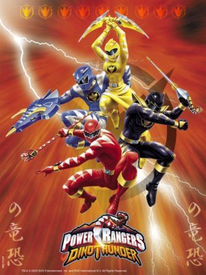 Power Rangers DinoThunder movie poster (2004) mouse pad