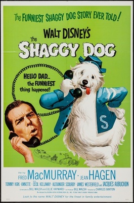 The Shaggy Dog movie poster (1959) wooden framed poster