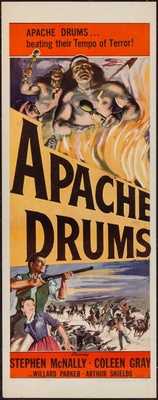 Apache Drums movie poster (1951) wooden framed poster