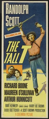 The Tall T movie poster (1957) metal framed poster