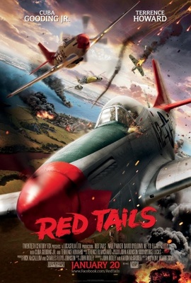 Red Tails movie poster (2012) wood print