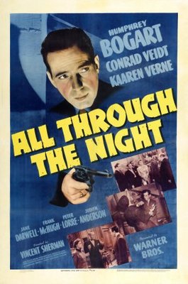 All Through the Night movie poster (1942) canvas poster