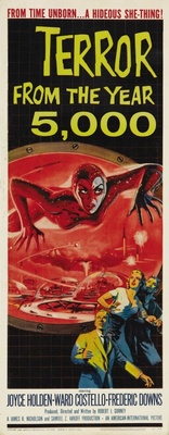 Terror from the Year 5000 movie poster (1958) canvas poster