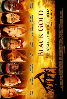 Black Gold movie poster (2011) wood print