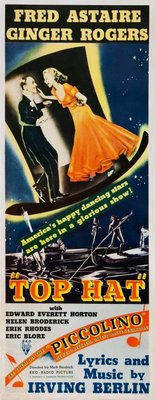 Top Hat movie poster (1935) metal framed poster