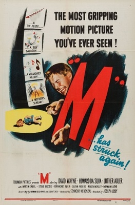 M movie poster (1951) wooden framed poster