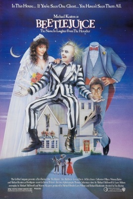 Beetle Juice movie poster (1988) poster with hanger