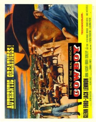 Cowboy movie poster (1958) poster with hanger