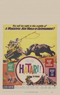 Hatari! movie poster (1962) pillow