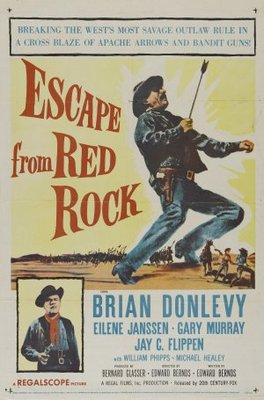 Escape from Red Rock movie poster (1957) poster with hanger