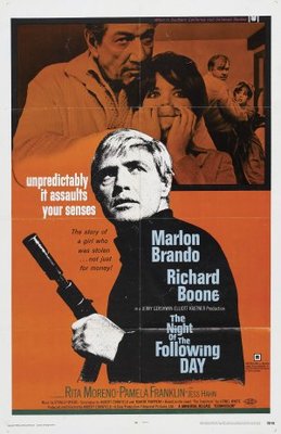 The Night of the Following Day movie poster (1968) canvas poster