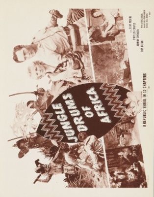Jungle Drums of Africa movie poster (1953) wooden framed poster