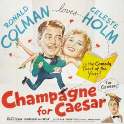 Champagne for Caesar movie poster (1950) pillow