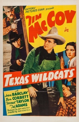 Texas Wildcats movie poster (1939) metal framed poster