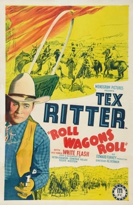 Roll Wagons Roll movie poster (1940) wooden framed poster
