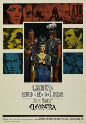 Cleopatra movie poster (1963) canvas poster