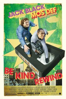Be Kind Rewind movie poster (2008) wood print