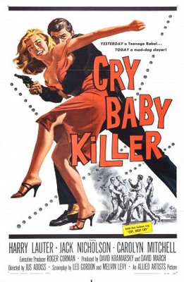 The Cry Baby Killer movie poster (1958) wood print