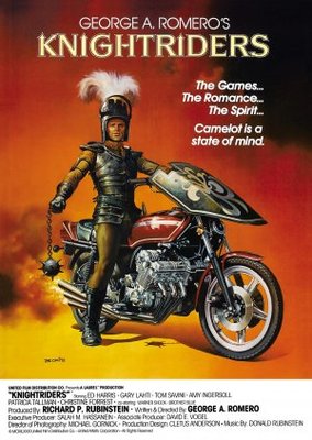 Knightriders movie poster (1981) wood print