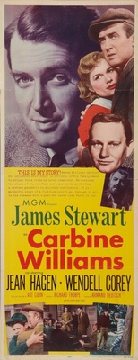 Carbine Williams movie poster (1952) wooden framed poster