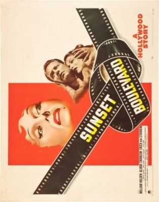 Sunset Blvd. movie poster (1950) wood print