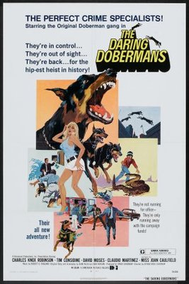 The Daring Dobermans movie poster (1973) Stickers MOV_40d43636