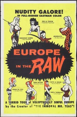 Europe in the Raw movie poster (1963) metal framed poster