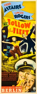 Follow the Fleet movie poster (1936) metal framed poster